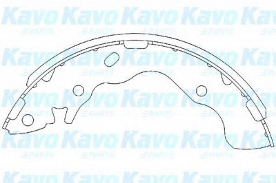KAVO PARTS kbs3402 -  Комплект тормозных колодок